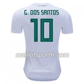 Maillot de Foot Mexique G.Dos Santos 10 Exterieur Coupe du monde 2018
